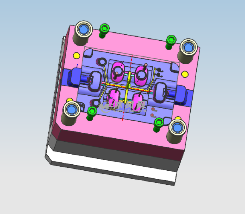 模具設計圖紙 一模多腔復雜結構的創新實踐